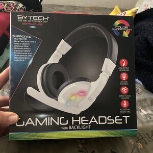 Bytech White Gaming Headset with Backlight